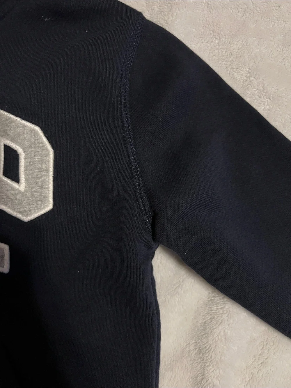 GAP Navy Hoodie with Light Gray Logo